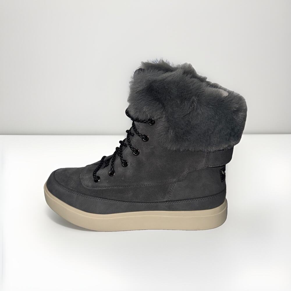 Koolaburra by UGG Ryanna Womens Grey Suede Winter Boots Size 8 1133090